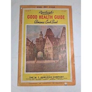 Vintage RAWLEIGH'S 1948 Good Health Guide Almanac & Cookbook Ephemera